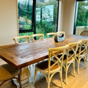 Dining Table Reclaimed Elm - 3000mm at online8 furniture store Auckland