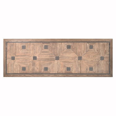 De Fluers Reclaimed Elm Dining Table with Zinc Inlay - 2800mm
