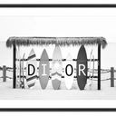 Dior Glass Framed Wall Art at online8 furniture store Auckland