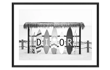 Dior Glass Framed Wall Art at online8 furniture store Auckland