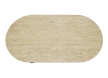 Dior Travertine & Wood Coffee Table at online8 furniture store Auckland