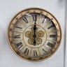Distressed Copper Wall Clock with Gears at online8 furniture store Auckland