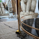 Dominique Round 2 Tier Bar Cart | Drinks Trolley at online8 furniture store Auckland