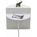 Dora Metal Table - Off White at online8 furniture store Auckland