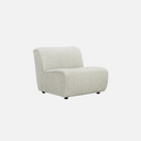 Dossier 1 Seater Armless Sofa module, 90 x 101 x 79cm with a 43cm seat height