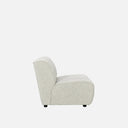 Dossier 1 Seater Armless Sofa, upholstered from every angle for versatile placement