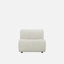 Dossier Armless Single Seat Sofa with a 25,000 Martindale-rated durable weave