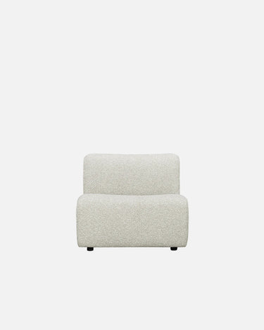 Dossier Armless Single Seat Sofa with a 25,000 Martindale-rated durable weave