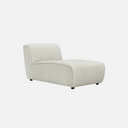 Dossier 1 Seater Chaise Sofa, 90 x 160 x 79cm with a 43cm seat height
