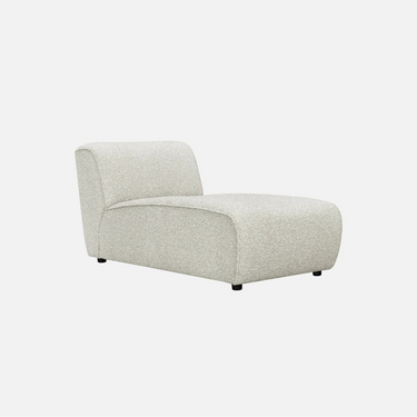Dossier 1 Seater Chaise Sofa, 90 x 160 x 79cm with a 43cm seat height