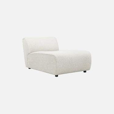 Dossier 1 Seater Chaise Sofa in soft neutral tones of Fawn Cloud, Oat Cloud or Beige Boucle