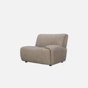 Dossier 1 Seater Right Arm Modular Sofa in hard-wearing 81% polypropylene, 19% polyester weave