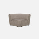 Dossier Corner Sofa module in a durable neutral 25,000 Martindale weave over high-resilience foam