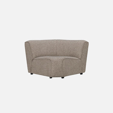 Dossier Corner Sofa module in a durable neutral 25,000 Martindale weave over high-resilience foam