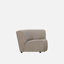 Dossier Corner Sofa module with high-resilience foam wrapped in Dacron fibre for lasting support