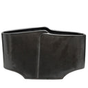 Double Ceramic Vase Black - Large at online8 furniture store Auckland