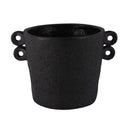 Double Handle Cement Planter Black at online8 furniture store Auckland