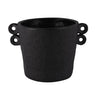 Double Handle Cement Planter Black at online8 furniture store Auckland
