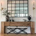 Dovetail Block Extra Large Console Table - Walnut at online8 furniture store Auckland