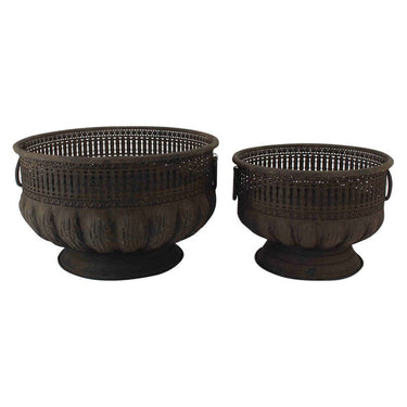 Drew Planter bowls Set of 2 at online8 furniture store Auckland