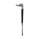 Duck Shoe Horn with a polished nickel duck head handle and a black finish, crafted from aluminium and wood