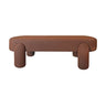 Dundee Boucle Bench - Rust at online8 furniture store Auckland