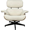 Eames Relax Swivel Chair - White Boucle at online8 furniture store Auckland