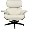 Eames Relax Swivel Chair - White Boucle at online8 furniture store Auckland