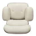 Eames Relax Swivel Chair - White Boucle at online8 furniture store Auckland
