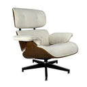 Eames Relax Swivel Chair - White Boucle at online8 furniture store Auckland