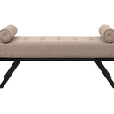 Eddie Bench Seat - Dark Taupe at online8 furniture store Auckland