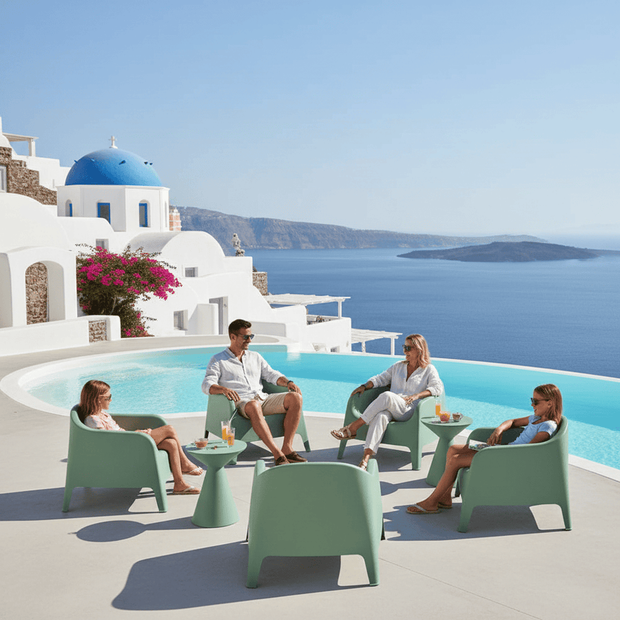 Eden Outdoor Tub Chair - Sage at online8 furniture store Auckland