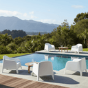 Eden Outdoor Tub Chair - White at online8 furniture store Auckland