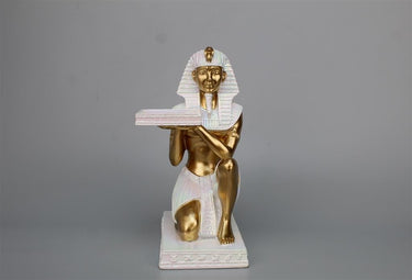 Egyptian Figurine Holding Plate at online8 furniture store Auckland