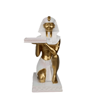 Egyptian Figurine Holding Plate at online8 furniture store Auckland