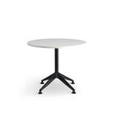 Eiffel Black Round Meeting Table 900 at online8 furniture store Auckland