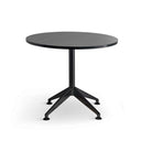 Eiffel Black Round Meeting Table 900 at online8 furniture store Auckland