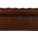 Elaiza Chesterfield 3-Seater Sofa - Cuba Brown at online8 furniture store Auckland