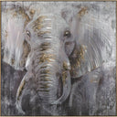 Elephant Painting - Gold Frame at online8 furniture store Auckland
