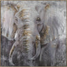Elephant Painting - Gold Frame at online8 furniture store Auckland