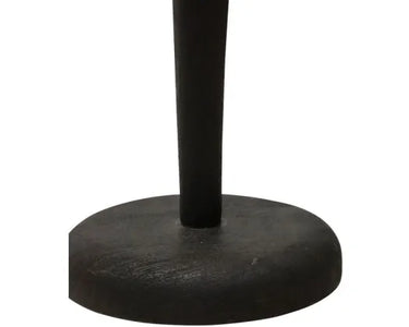 Ellipse Wooden Floor Lamp - Black Sandblast at Online8 Furniture Auckland NZ