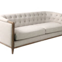 Ellsworth Tufted 3 Seater Sofa - Cream at online8 furniture store Auckland