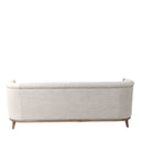 Ellsworth Tufted 3 Seater Sofa - Cream at online8 furniture store Auckland