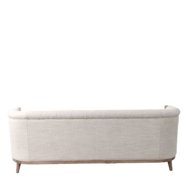 Ellsworth Tufted 3 Seater Sofa - Cream at online8 furniture store Auckland