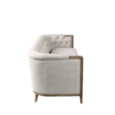 Ellsworth Tufted 3 Seater Sofa - Cream at online8 furniture store Auckland