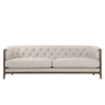 Ellsworth Tufted 3 Seater Sofa - Cream at online8 furniture store Auckland