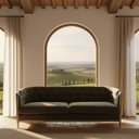 Ellsworth Tufted 3 Seater Sofa - Olive at online8 furniture store Auckland