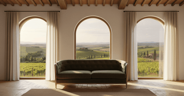 Ellsworth Tufted 3 Seater Sofa - Olive at online8 furniture store Auckland