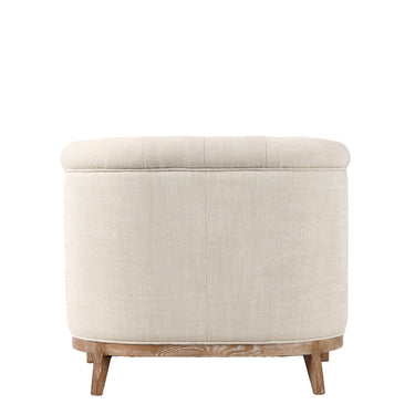 Ellsworth Tufted Armchair - Cream at online8 furniture store Auckland