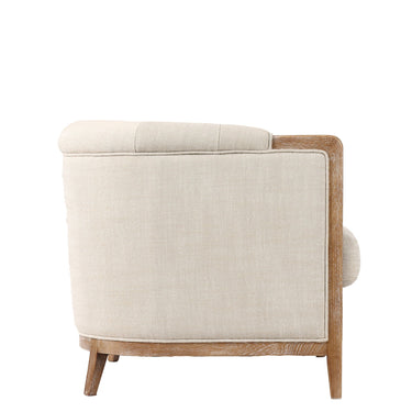 Ellsworth Tufted Armchair - Cream at online8 furniture store Auckland